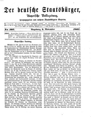 Der deutsche Staatsbürger Dienstag 5. November 1867