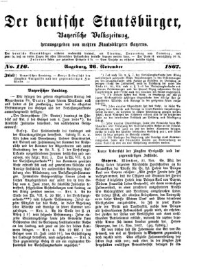 Der deutsche Staatsbürger Dienstag 26. November 1867