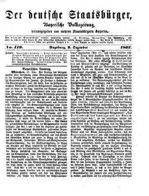 Der deutsche Staatsbürger Dienstag 3. Dezember 1867