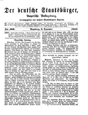 Der deutsche Staatsbürger Donnerstag 5. Dezember 1867