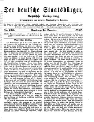 Der deutsche Staatsbürger Dienstag 24. Dezember 1867