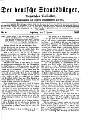 Der deutsche Staatsbürger Dienstag 7. Januar 1868