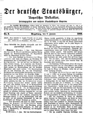 Der deutsche Staatsbürger Donnerstag 9. Januar 1868