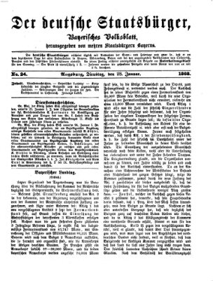 Der deutsche Staatsbürger Dienstag 28. Januar 1868