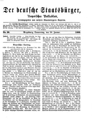 Der deutsche Staatsbürger Donnerstag 30. Januar 1868