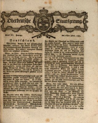 Oberdeutsche Staatszeitung Freitag 26. Januar 1787