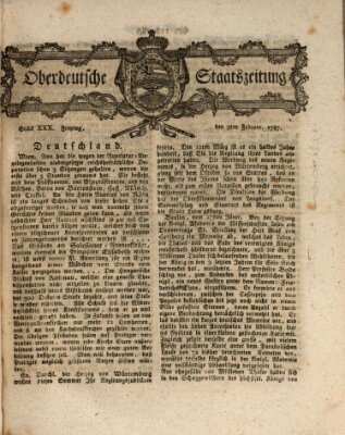 Oberdeutsche Staatszeitung Freitag 9. Februar 1787