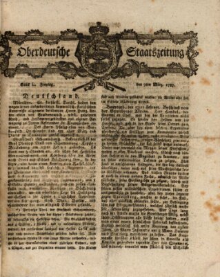 Oberdeutsche Staatszeitung Freitag 9. März 1787