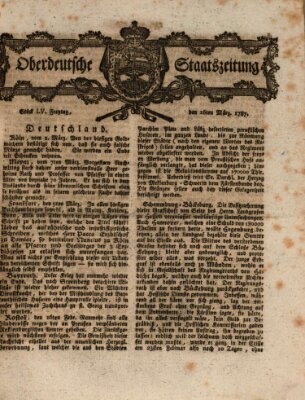 Oberdeutsche Staatszeitung Freitag 16. März 1787