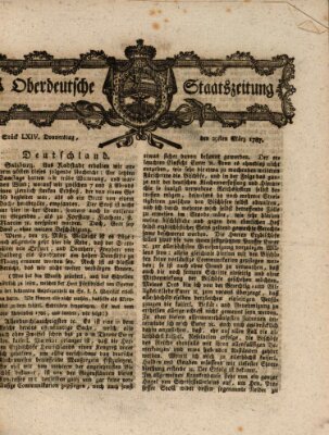 Oberdeutsche Staatszeitung Donnerstag 29. März 1787