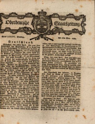 Oberdeutsche Staatszeitung Dienstag 1. Mai 1787