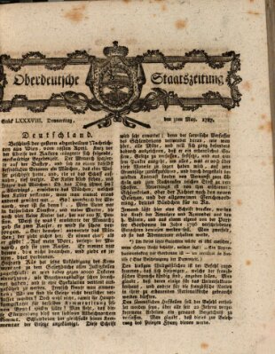 Oberdeutsche Staatszeitung Donnerstag 3. Mai 1787