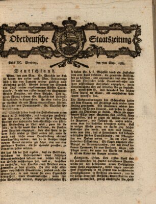 Oberdeutsche Staatszeitung Montag 7. Mai 1787