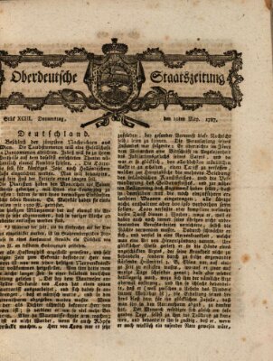 Oberdeutsche Staatszeitung Donnerstag 10. Mai 1787