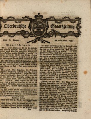 Oberdeutsche Staatszeitung Dienstag 22. Mai 1787