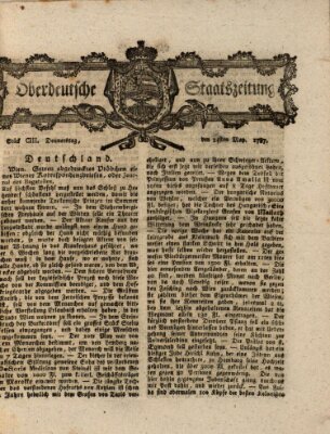 Oberdeutsche Staatszeitung Donnerstag 24. Mai 1787