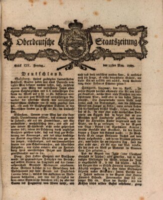 Oberdeutsche Staatszeitung Freitag 25. Mai 1787