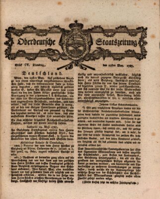 Oberdeutsche Staatszeitung Dienstag 29. Mai 1787