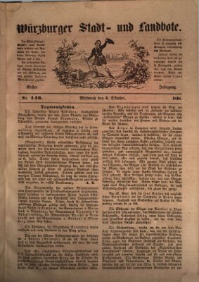 Würzburger Stadt- und Landbote Mittwoch 4. Oktober 1848