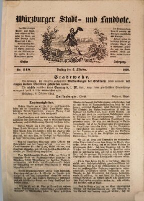 Würzburger Stadt- und Landbote Freitag 6. Oktober 1848