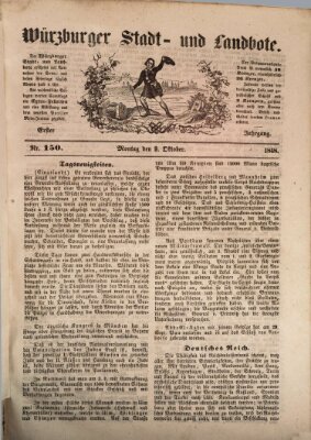 Würzburger Stadt- und Landbote Montag 9. Oktober 1848