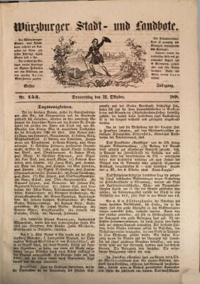 Würzburger Stadt- und Landbote Donnerstag 12. Oktober 1848