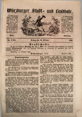 Würzburger Stadt- und Landbote Freitag 13. Oktober 1848