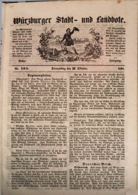 Würzburger Stadt- und Landbote Donnerstag 26. Oktober 1848