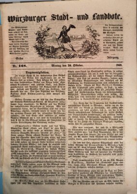 Würzburger Stadt- und Landbote Montag 30. Oktober 1848