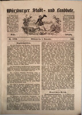 Würzburger Stadt- und Landbote Mittwoch 1. November 1848