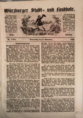 Würzburger Stadt- und Landbote Donnerstag 2. November 1848