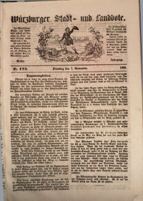 Würzburger Stadt- und Landbote Dienstag 7. November 1848