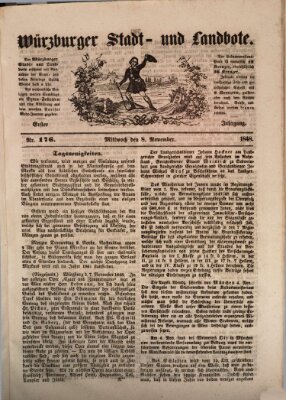 Würzburger Stadt- und Landbote Mittwoch 8. November 1848