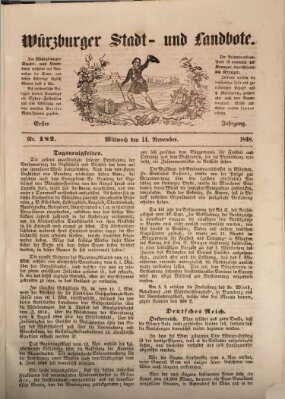 Würzburger Stadt- und Landbote Dienstag 14. November 1848