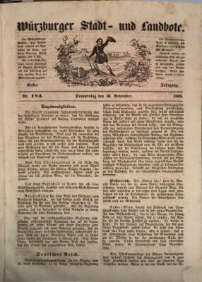 Würzburger Stadt- und Landbote Donnerstag 16. November 1848