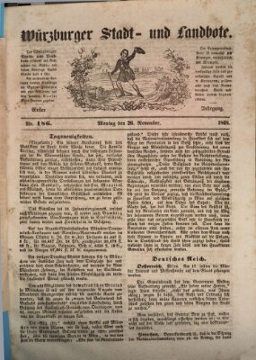 Würzburger Stadt- und Landbote Montag 20. November 1848