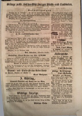 Würzburger Stadt- und Landbote Montag 20. November 1848