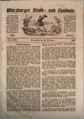 Würzburger Stadt- und Landbote Donnerstag 23. November 1848