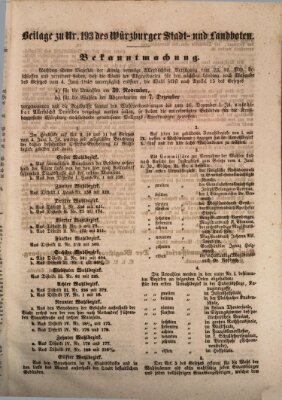 Würzburger Stadt- und Landbote Dienstag 28. November 1848