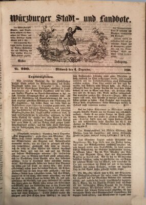 Würzburger Stadt- und Landbote Mittwoch 6. Dezember 1848