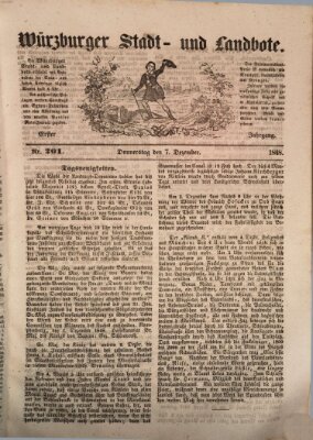 Würzburger Stadt- und Landbote Donnerstag 7. Dezember 1848