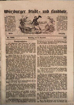 Würzburger Stadt- und Landbote Samstag 9. Dezember 1848