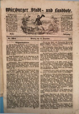 Würzburger Stadt- und Landbote Montag 11. Dezember 1848