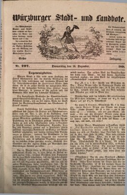 Würzburger Stadt- und Landbote Donnerstag 14. Dezember 1848