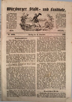 Würzburger Stadt- und Landbote Freitag 15. Dezember 1848