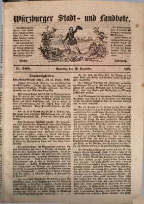 Würzburger Stadt- und Landbote Samstag 16. Dezember 1848