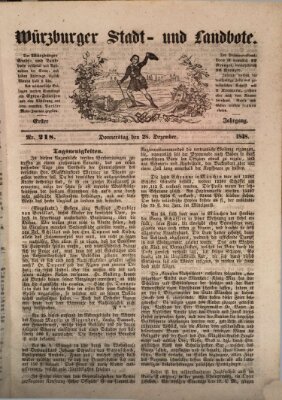 Würzburger Stadt- und Landbote Donnerstag 28. Dezember 1848