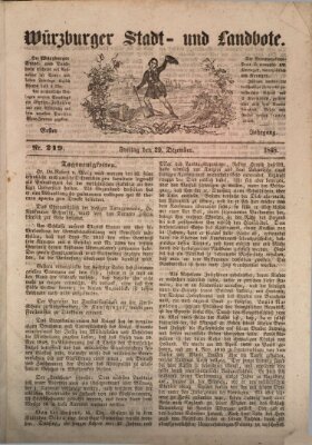 Würzburger Stadt- und Landbote Freitag 29. Dezember 1848