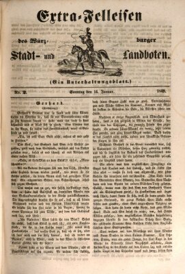 Würzburger Stadt- und Landbote Sonntag 14. Januar 1849