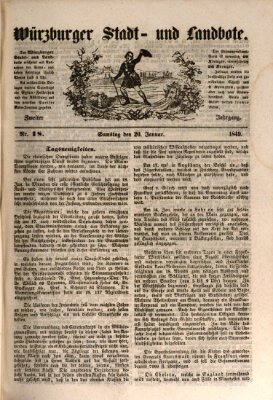 Würzburger Stadt- und Landbote Samstag 20. Januar 1849